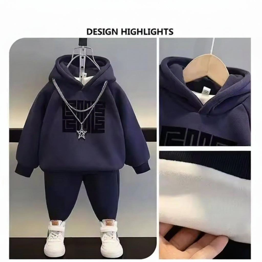 Kids' Geometric Graphic Hoodie