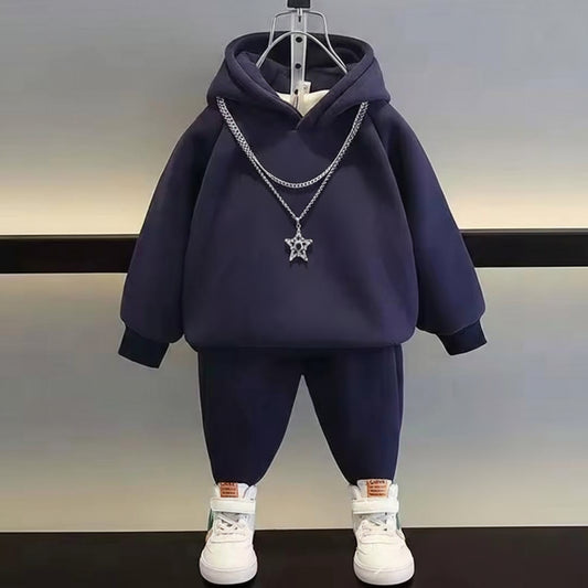 Kids' Geometric Graphic Hoodie